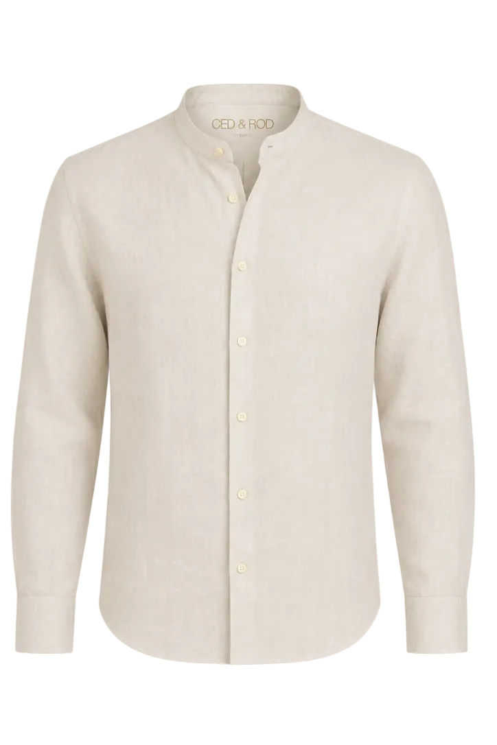 BOYFRIEND shirt linen korean collar