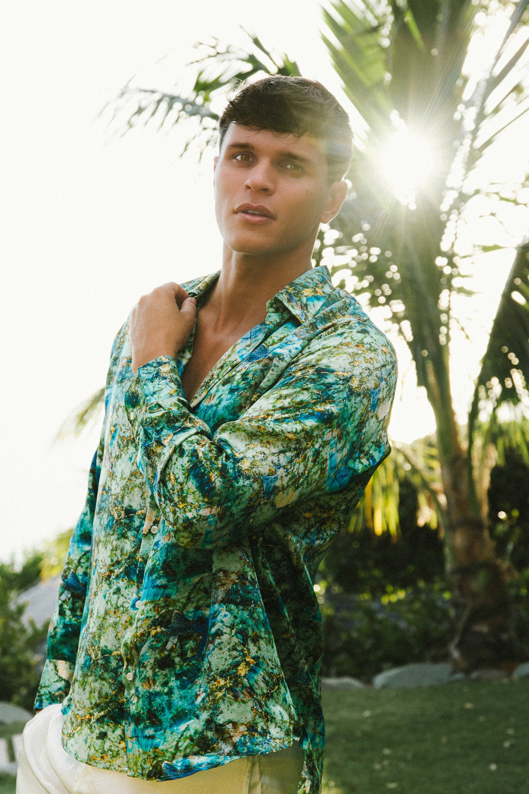 BOYFRIEND shirt " silk labradorite"