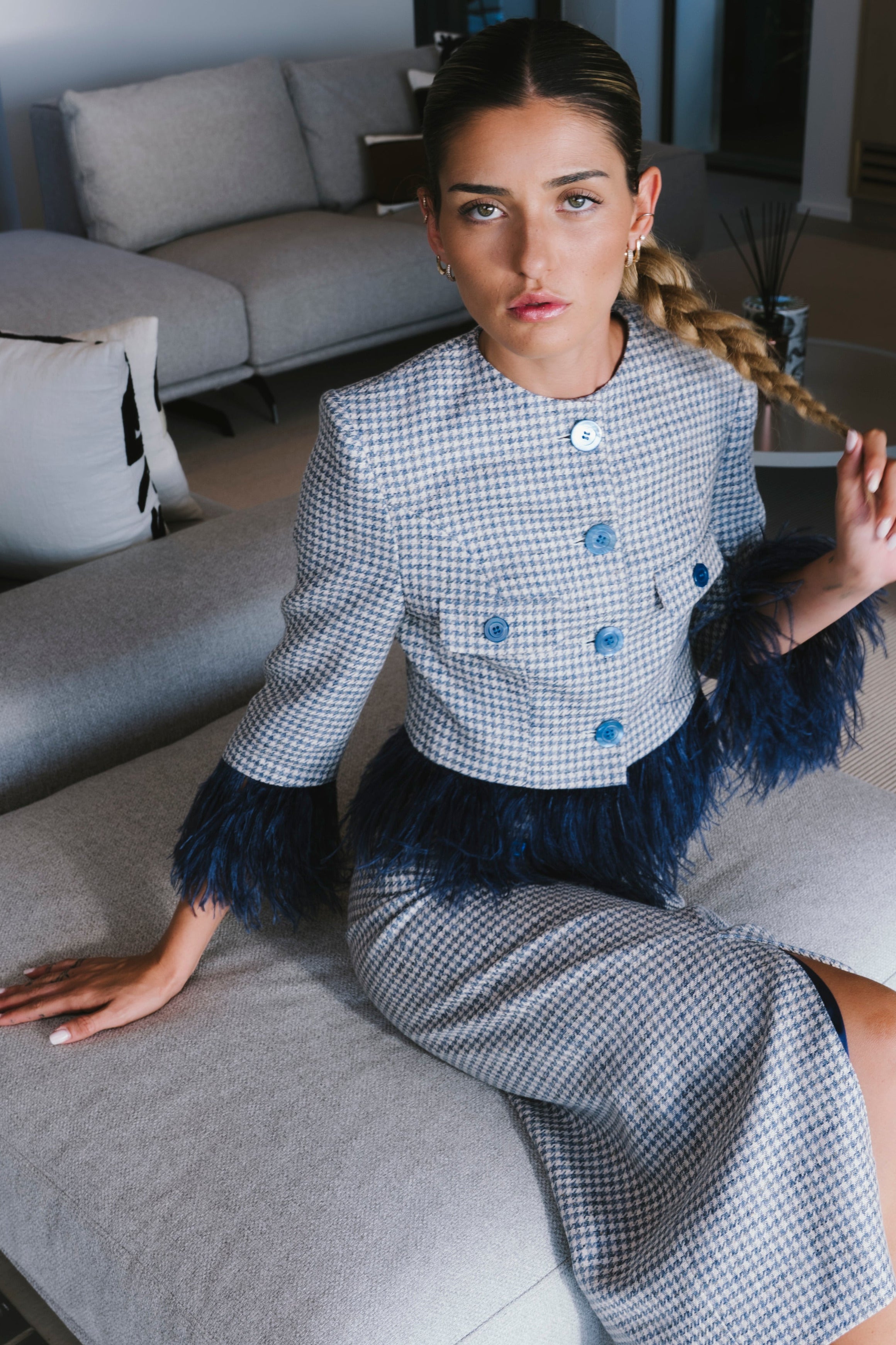 CRISTINA Jacket indigo blue - suits