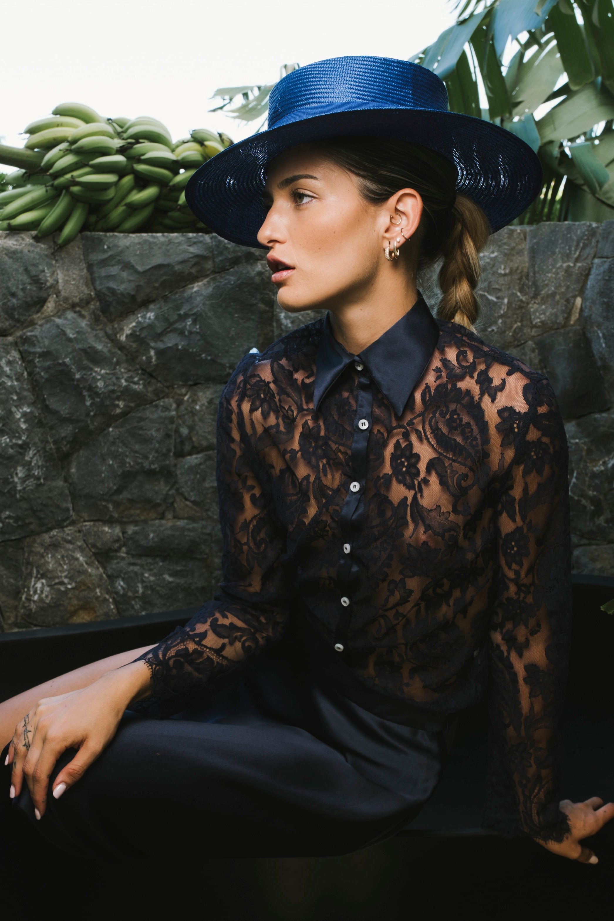 GIORGIA blouse navy blue