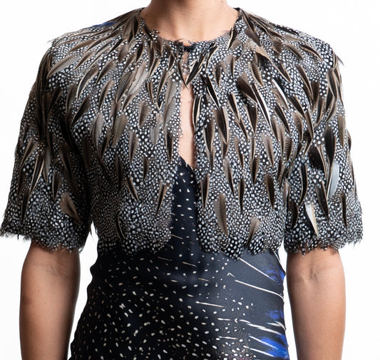 FLOCK – Couture Feather Bolero Unique piece