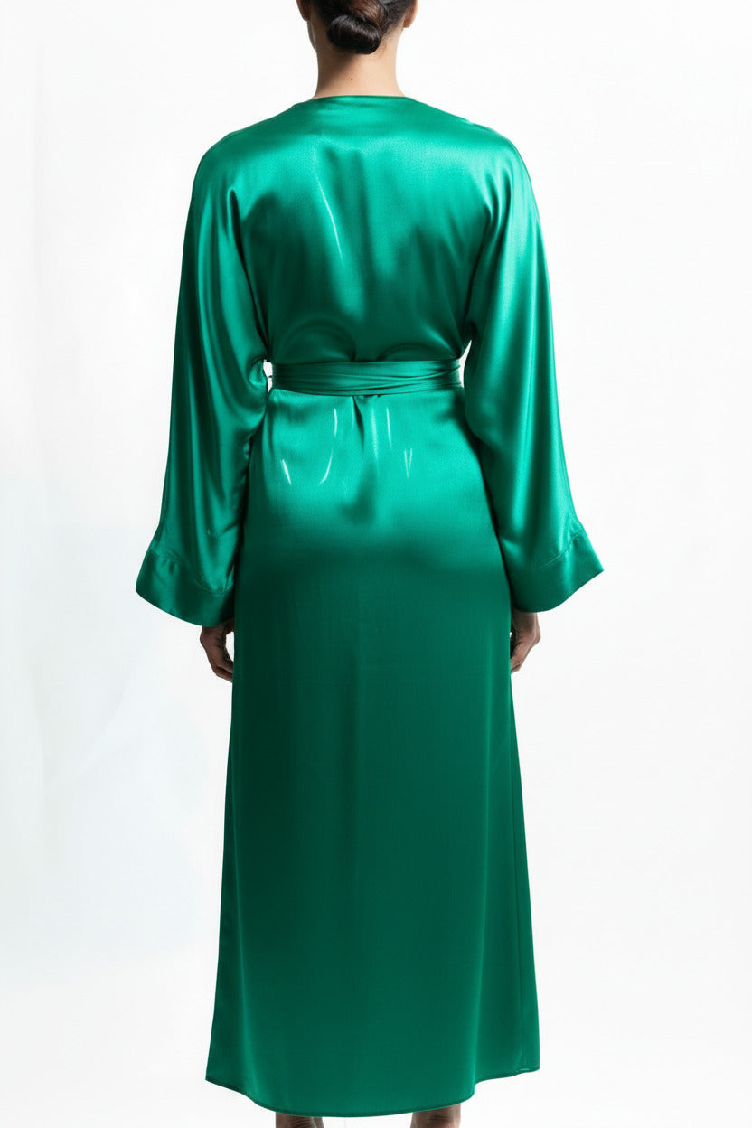 IMMORTELLE dress kimono "emerald"