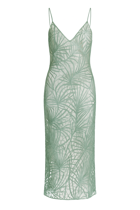 BARBERA mid dress "Sage"