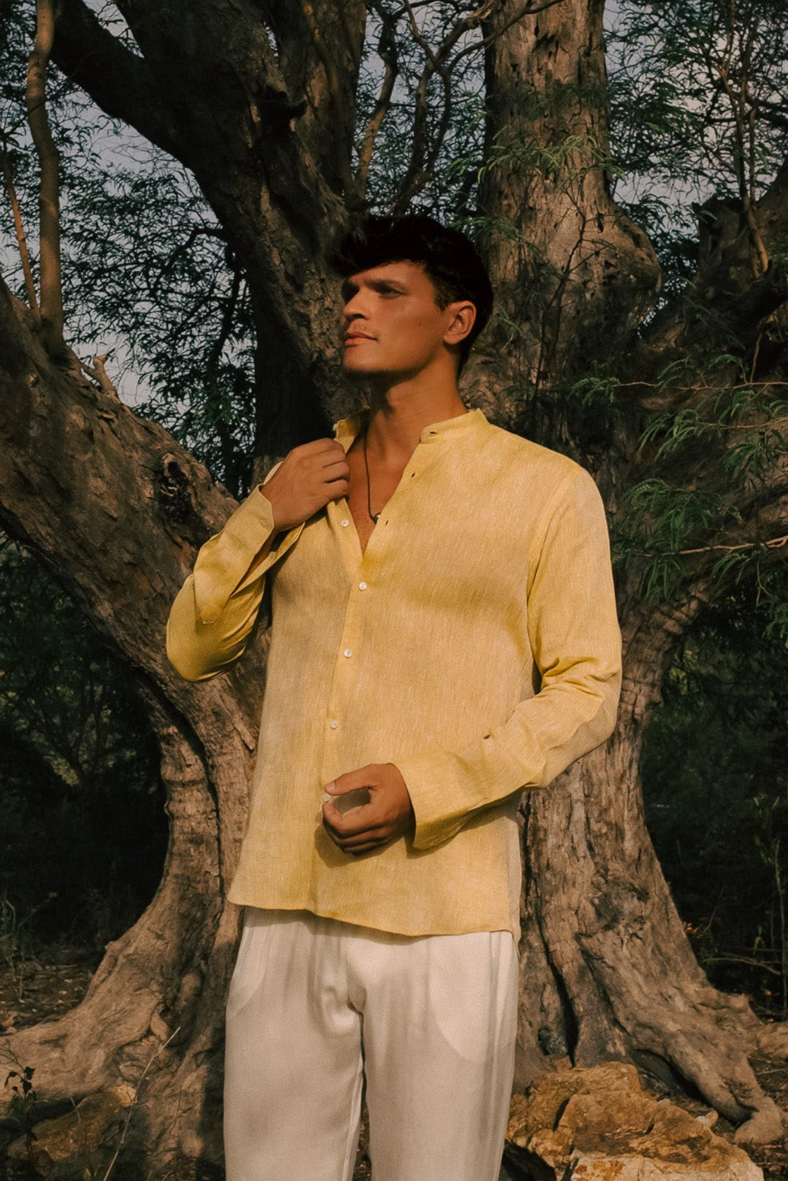 BOYFRIEND shirt "linen yellow"