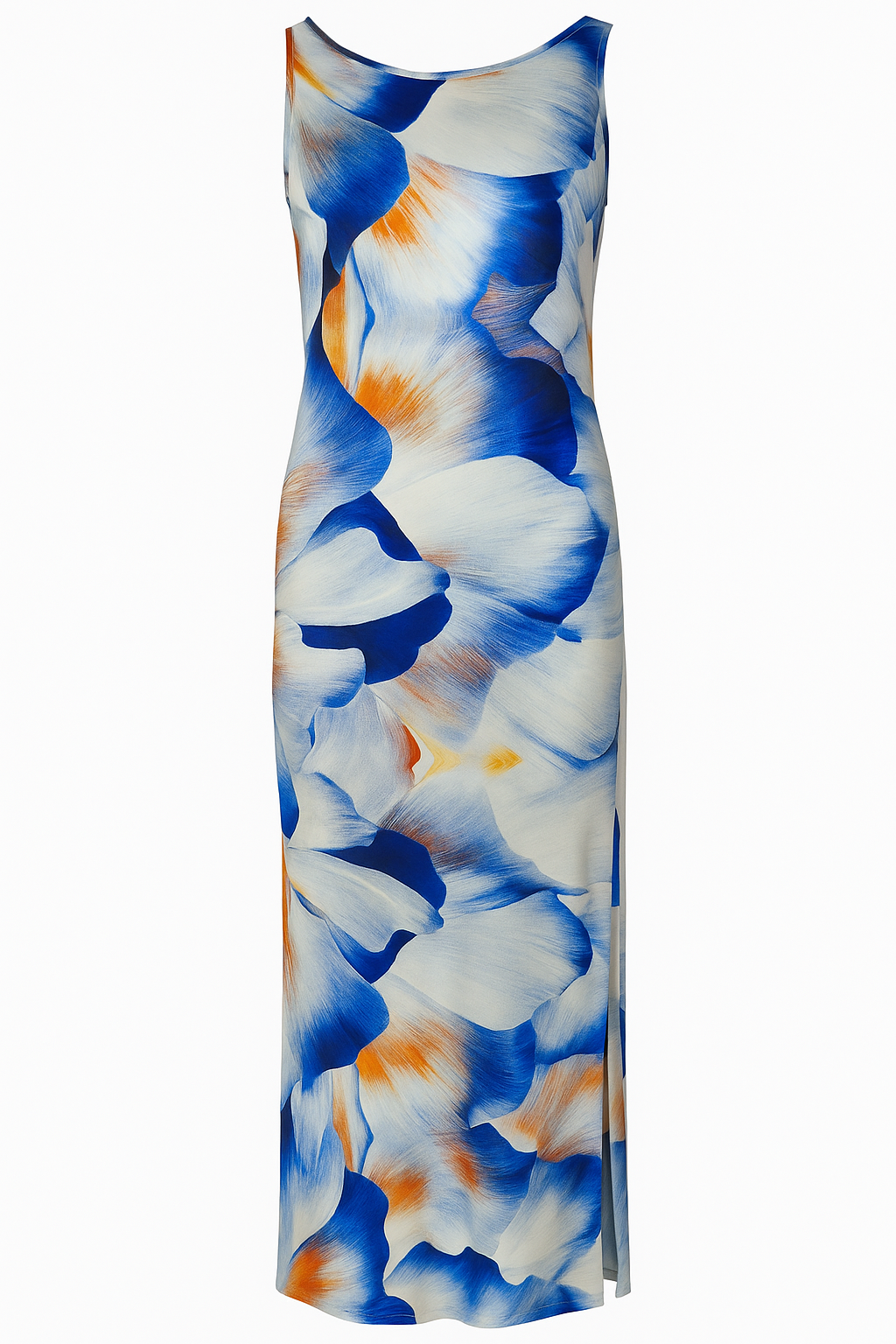 L’ANNO “Peonie” – Backless Straight Gown in Stretch Silk Satin