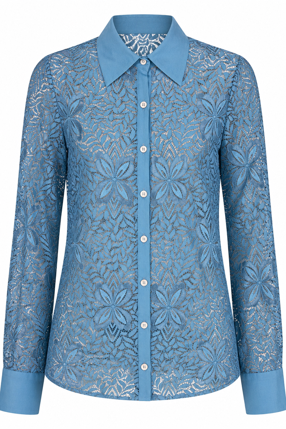 GIORGIA blouse teal lace
