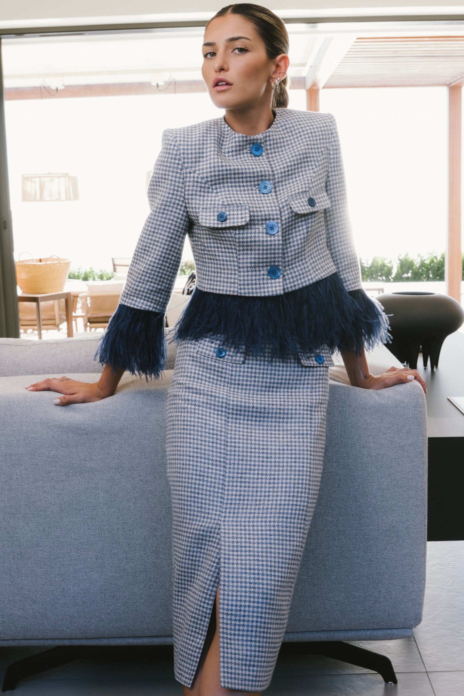 LOREDANA Skirt indigo blue - suits