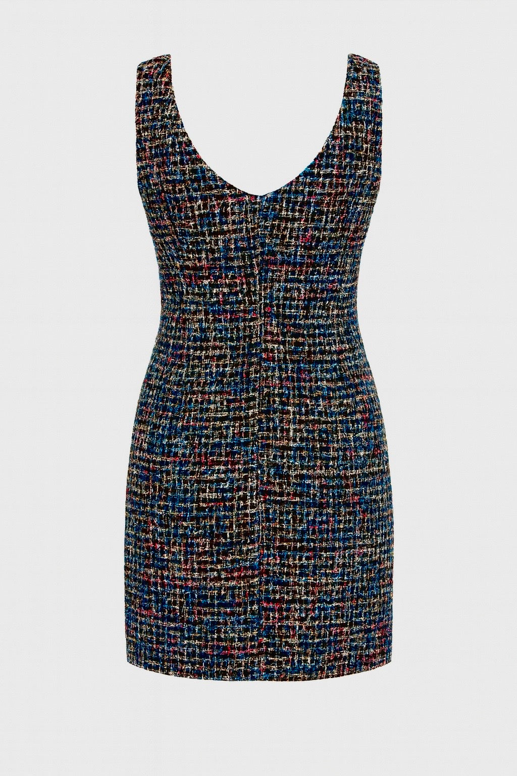 Luxury tweed dress fully lined with Como silk satin